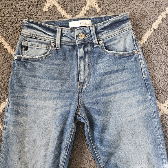 Kancan Alex High Rise Crop Straight Frayed Size 24 - Picture 5 of 8